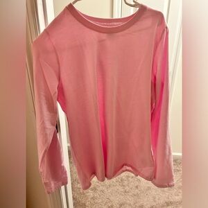 Lands end light pink long sleeve